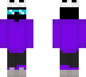 my main skin in a purple hoodie!
