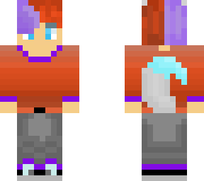 orange and purple boy