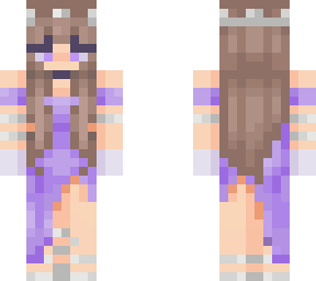 purple crown dress