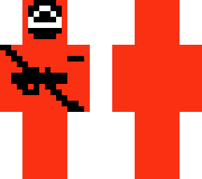 squid game triangle gaurd with gun