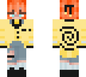 yellow delivery-service girl (without thermal bag)