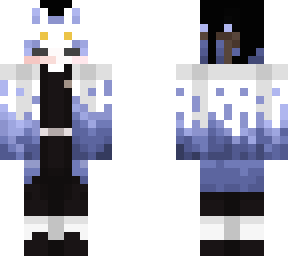 blue demon slayer themed matching skin