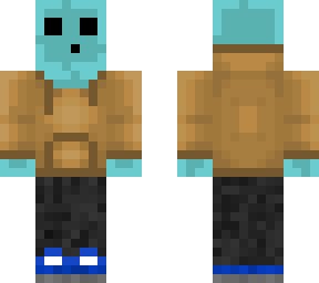 blue slime with hoodie