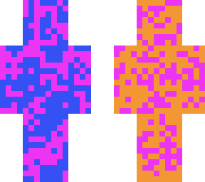 colourful stripy/dotted man