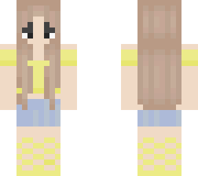 cute yellow summer girl
