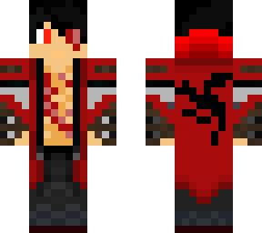 dragon god but his eye and chest got cut!