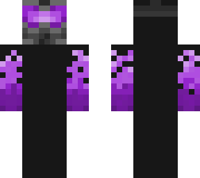 gas mask with purple flames
