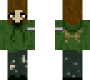 green hoodie