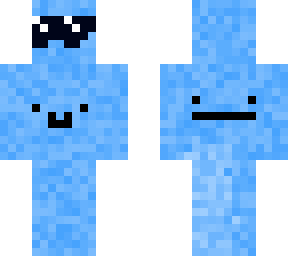 im blue with glasses