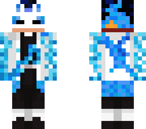me as a demon slayer with blue thunder breathing as urokodaki's student
