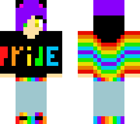 pride cat girl