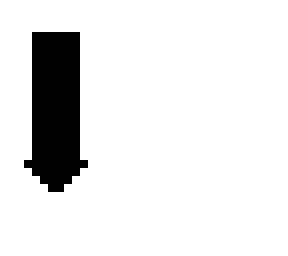 random down arrow
