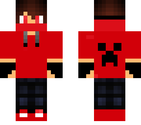 red hoodie