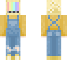 tv head w/ overalls