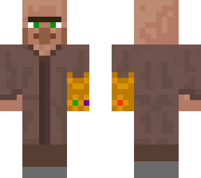 villager with infinitey gotlet