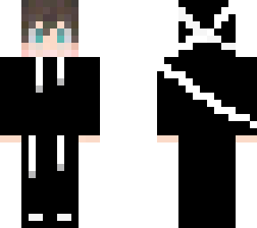 white & black hoodie
