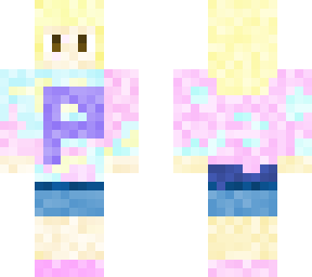 blonde girl with p t-shirt