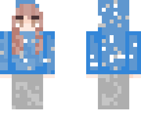 blue hoodie girl