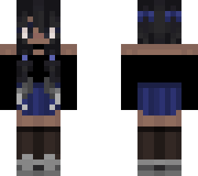 blue skirt