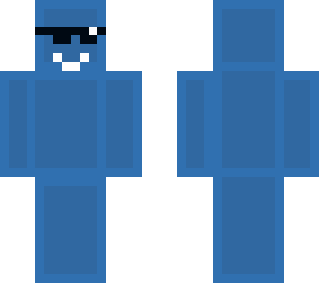 blue with glasses