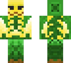 bright yellow plant man