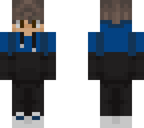 cool boy with blue hoodie