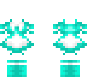 cyan maid dress, edit as you please