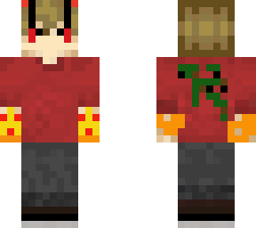 evil ***** with sniper on his back and fiery hands with horns
