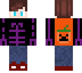 gaming boy halloween skin