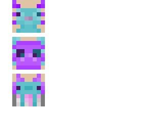 mythical purple cyan axalotl as promised