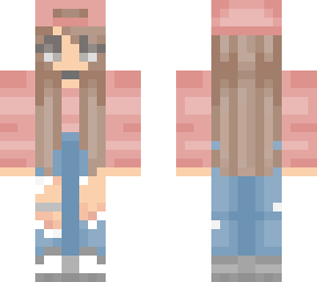 pink, jeans cute girl x