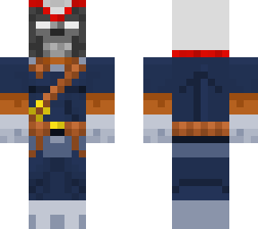 pumpkin man in task master suit