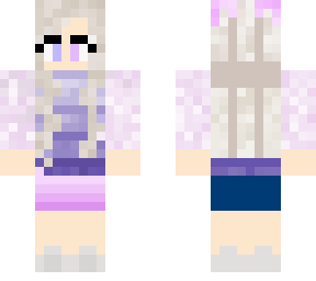 a purple colored girl
