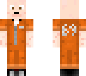 bald baby chaplin in orange