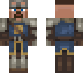 blue armor villager armorer w/ facial hair
