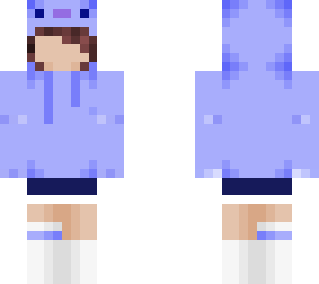 blue axolotl hoodie- short hair ---  better