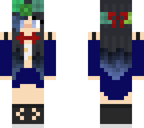 blue tuxedo girl with flower crown