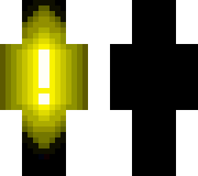 exclamation mark glowing yellow
