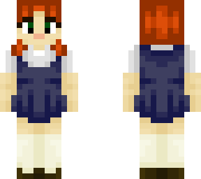 ginger/bluedress