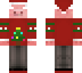 herobrine christmas pig