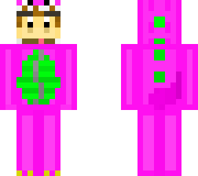 monkey in a barney onesie