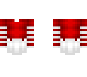 ob - red candy cane sleeves w/ skirt