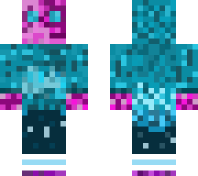 purple skull thing with blue sweatshirt