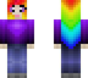 rainbow gamer girl