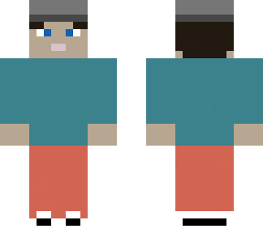 simple skin with hat