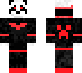 tron panda skin (red)