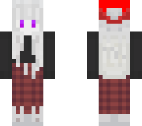 white hair christmas girl