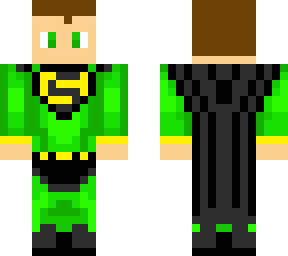 black & green superman