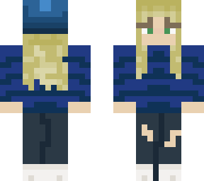 blonde w/ beanie