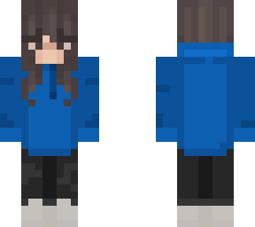 blue hoodie